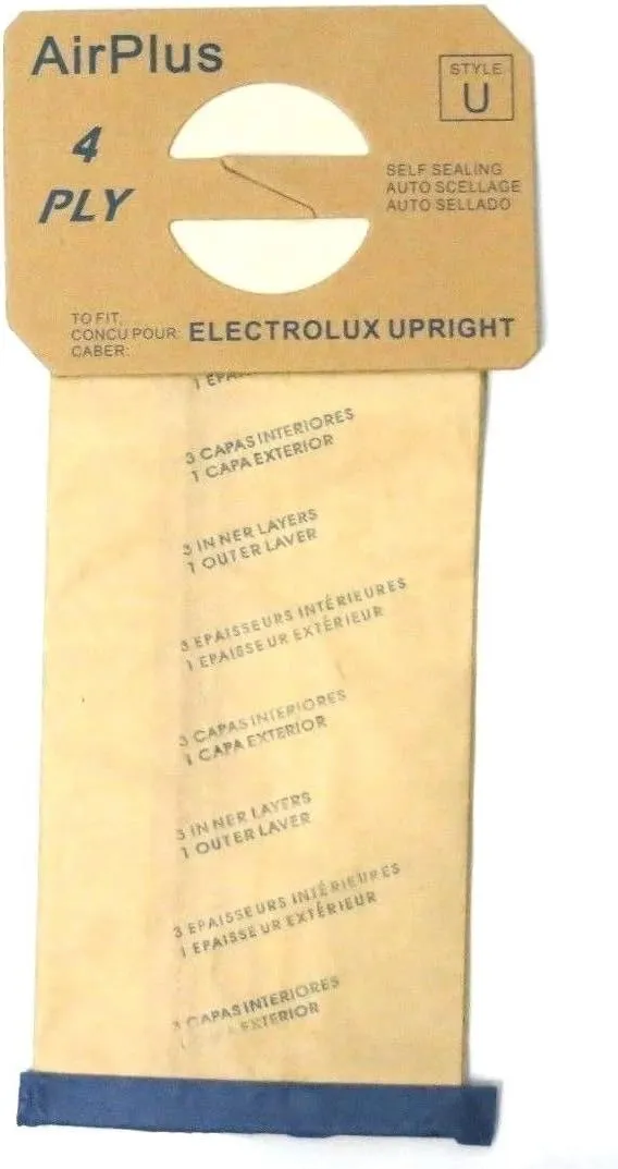EnviroCare Replacement Micro Filtration Vacuum Cleaner Dust Bags made to fit Electrolux Upright Style U Aerus, Epic, ProTeam Prolux, Discovery, Genesis, 2500, 3500, 4000, 6000 12 Pack
