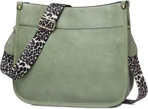 Ergocar Ladies Soft Leather Cross Body Bag, Waterproof Shoulder Bag with Adjustable Strap, Women's Cross-Body Bags