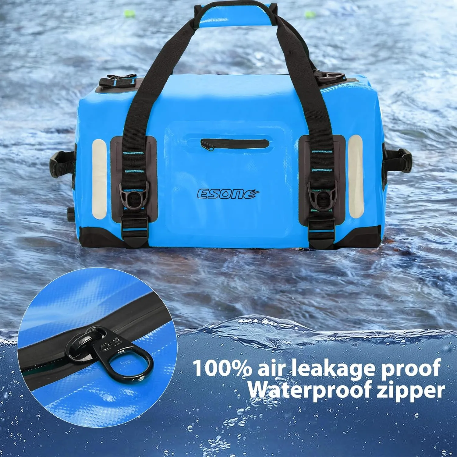 ESONE Dry Bags Waterproof Backpack for Men/Women Dry Bags for Kayaking Waterproof Backpack for Travel Dry Bag Backpack Waterproof Duffel Bag Applicable Boating Camping Paddle Board Surfing