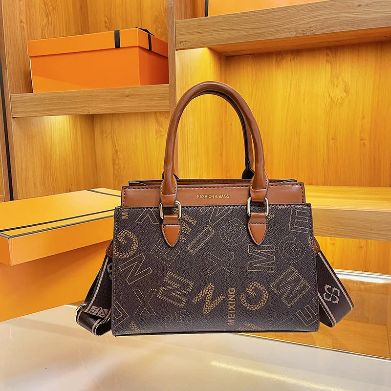 European and American retro printed women's bags