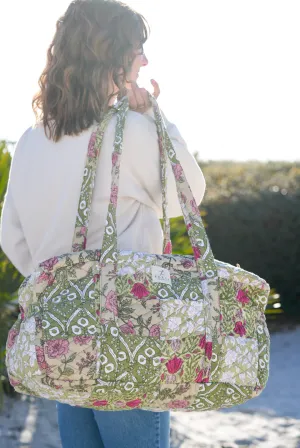 Evergreen Patchwork Duffle Bag