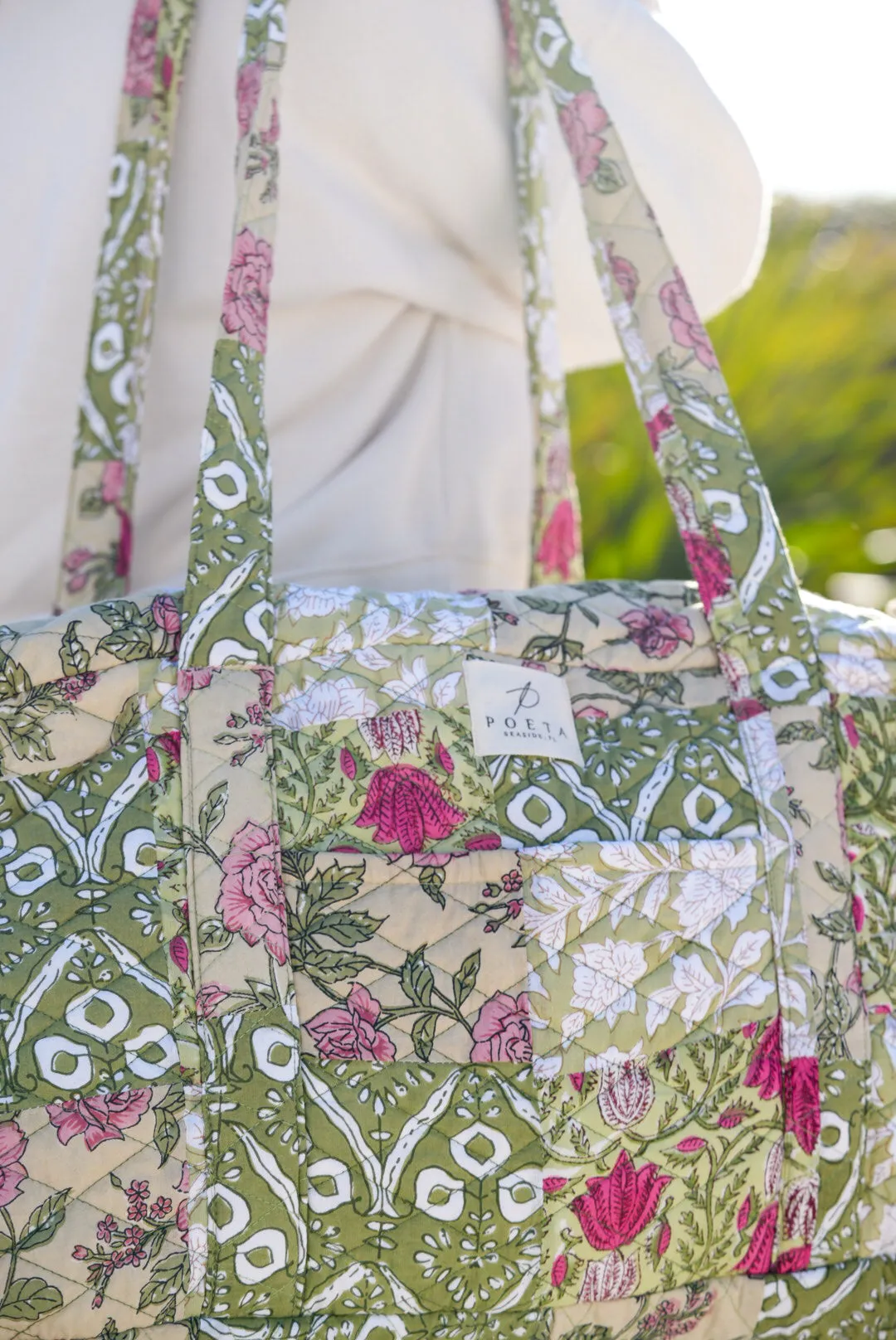 Evergreen Patchwork Duffle Bag
