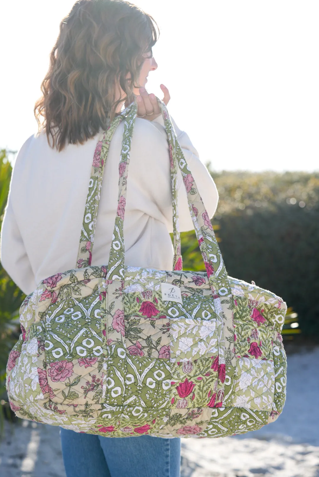 Evergreen Patchwork Duffle Bag