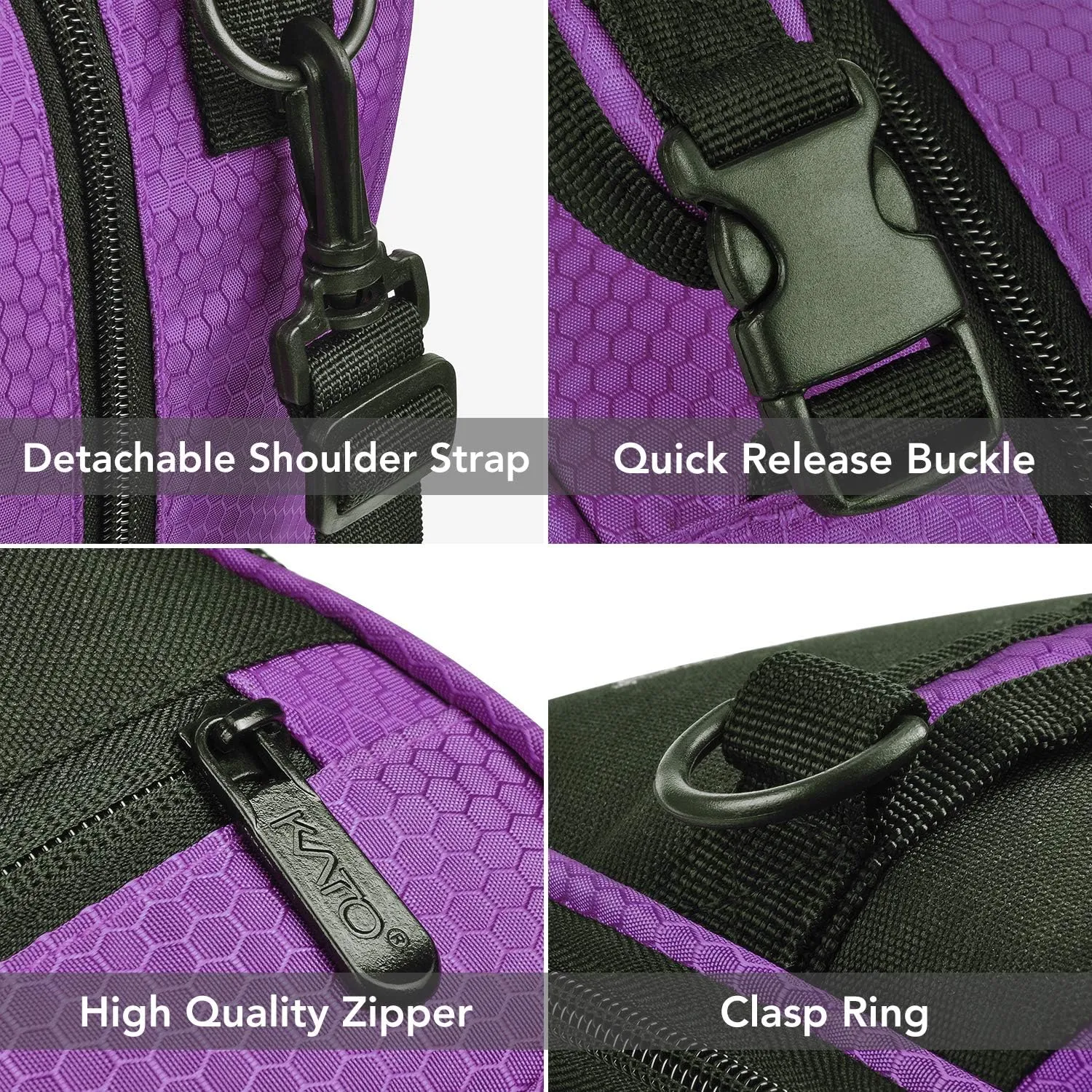 Expandable Insulated Lunch Bag, Leakproof Flat Lunch Cooler Tote with Shoulder Strap for Men and Women, Suitable for Work & Office by Tirrinia, Purple