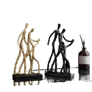 Extravagance Art Decor Abstract Character Ornaments Resin Figurines Office Accessories Room Decorations Vintage Home Decor Gift