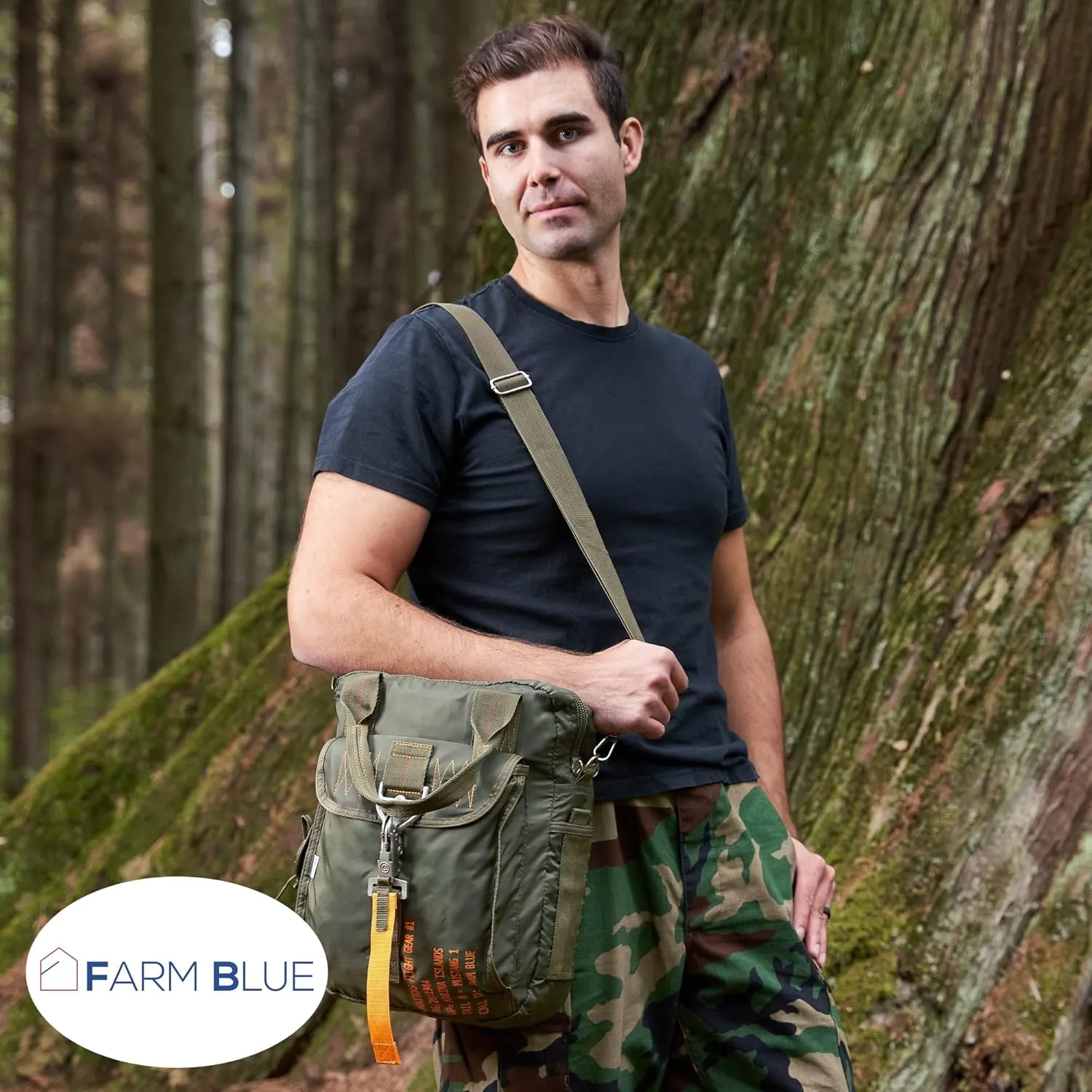 Farm Blue Tactical Flight Bag – Aviators Parachute Pilot Helmet Bag - Military Style