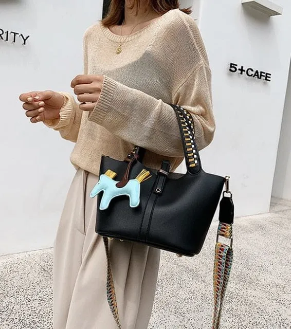 Fashion Women's Handbags 2 Pcs/set Composite Bags Handbag Women