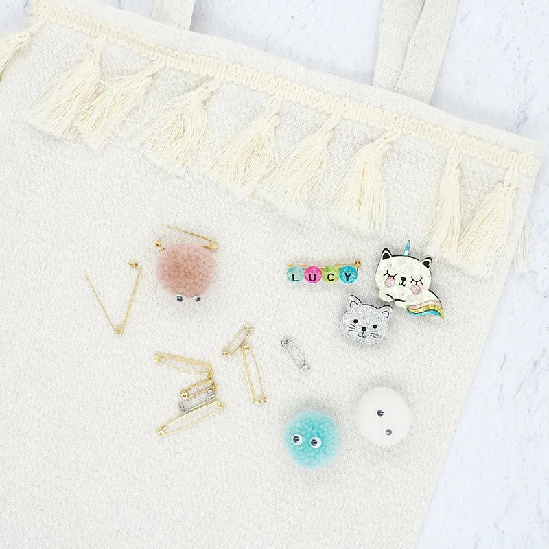 FELT SHAPES SILVER GLITTER CATS 6PCS