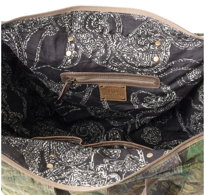 Fern Grove Patchwork Weekender bag