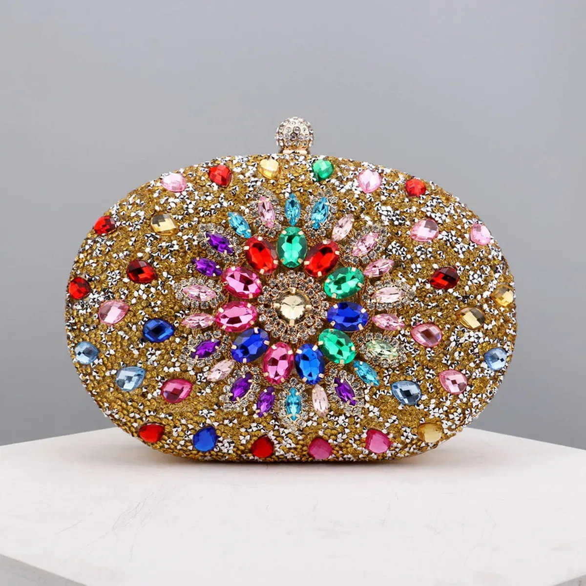 Flower Rhinestones Evening Bags