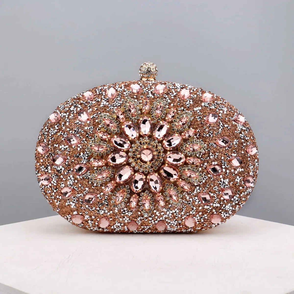 Flower Rhinestones Evening Bags