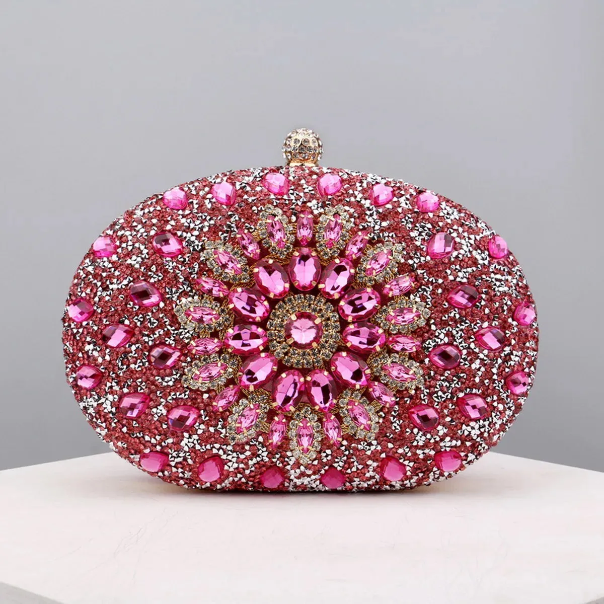 Flower Rhinestones Evening Bags