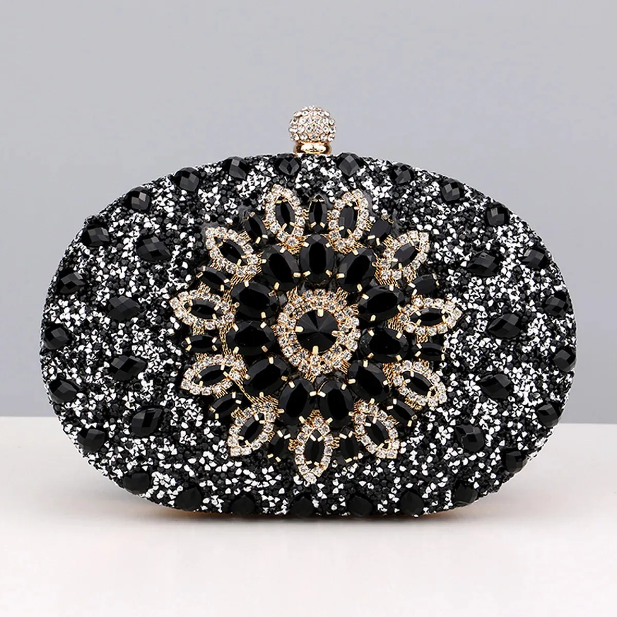 Flower Rhinestones Evening Bags