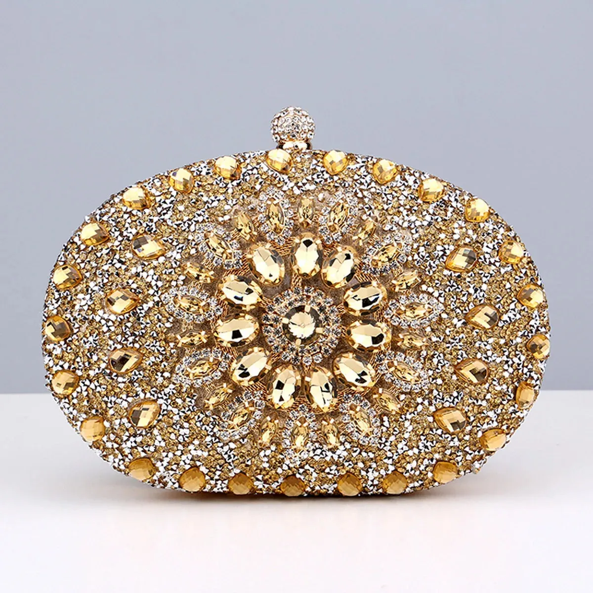 Flower Rhinestones Evening Bags