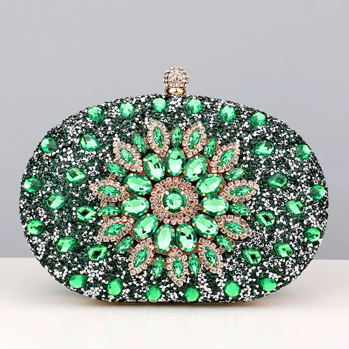 Flower Rhinestones Evening Bags