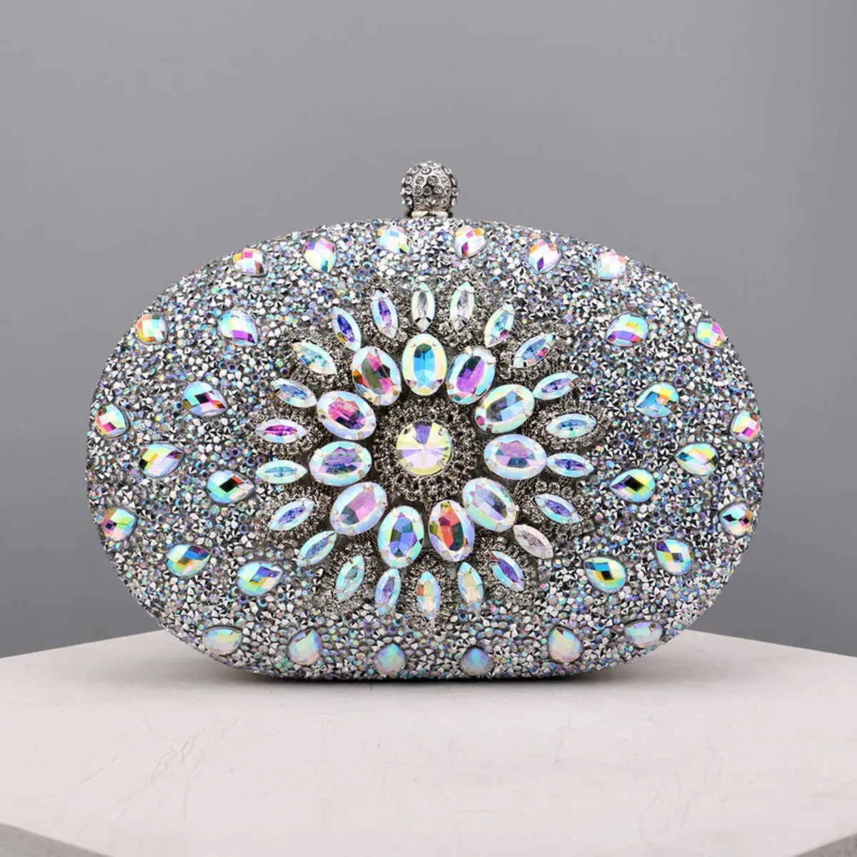 Flower Rhinestones Evening Bags