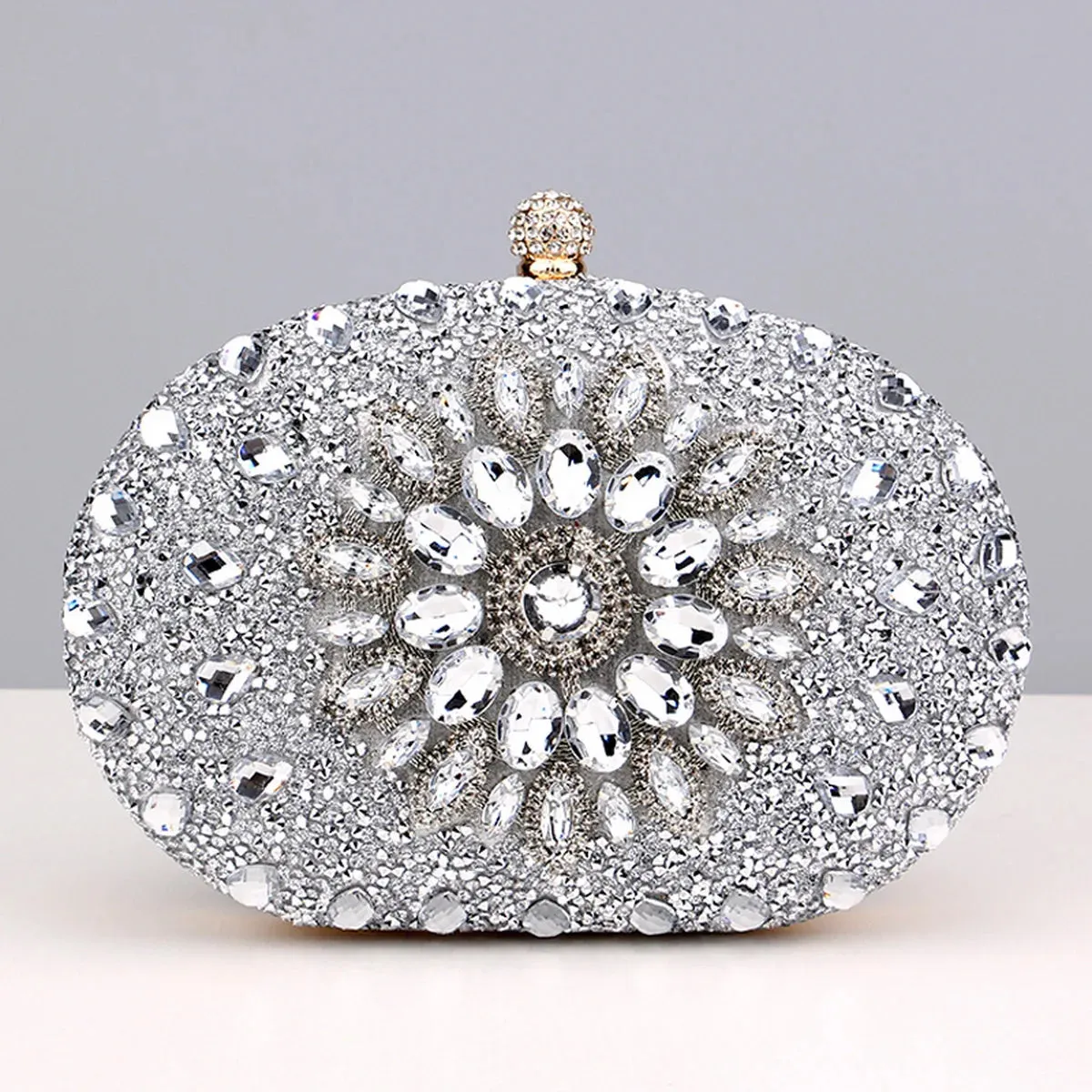 Flower Rhinestones Evening Bags