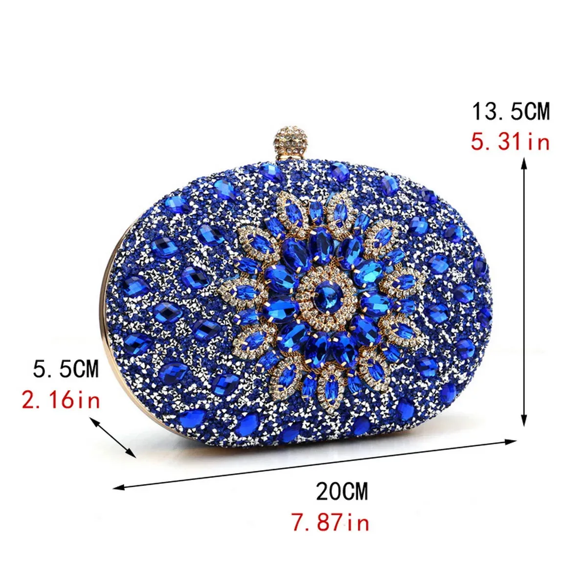 Flower Rhinestones Evening Bags