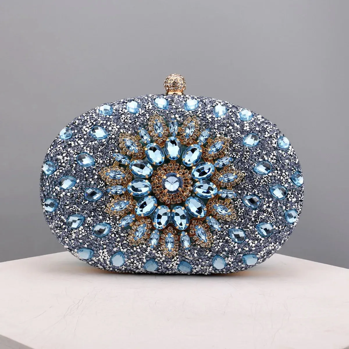 Flower Rhinestones Evening Bags