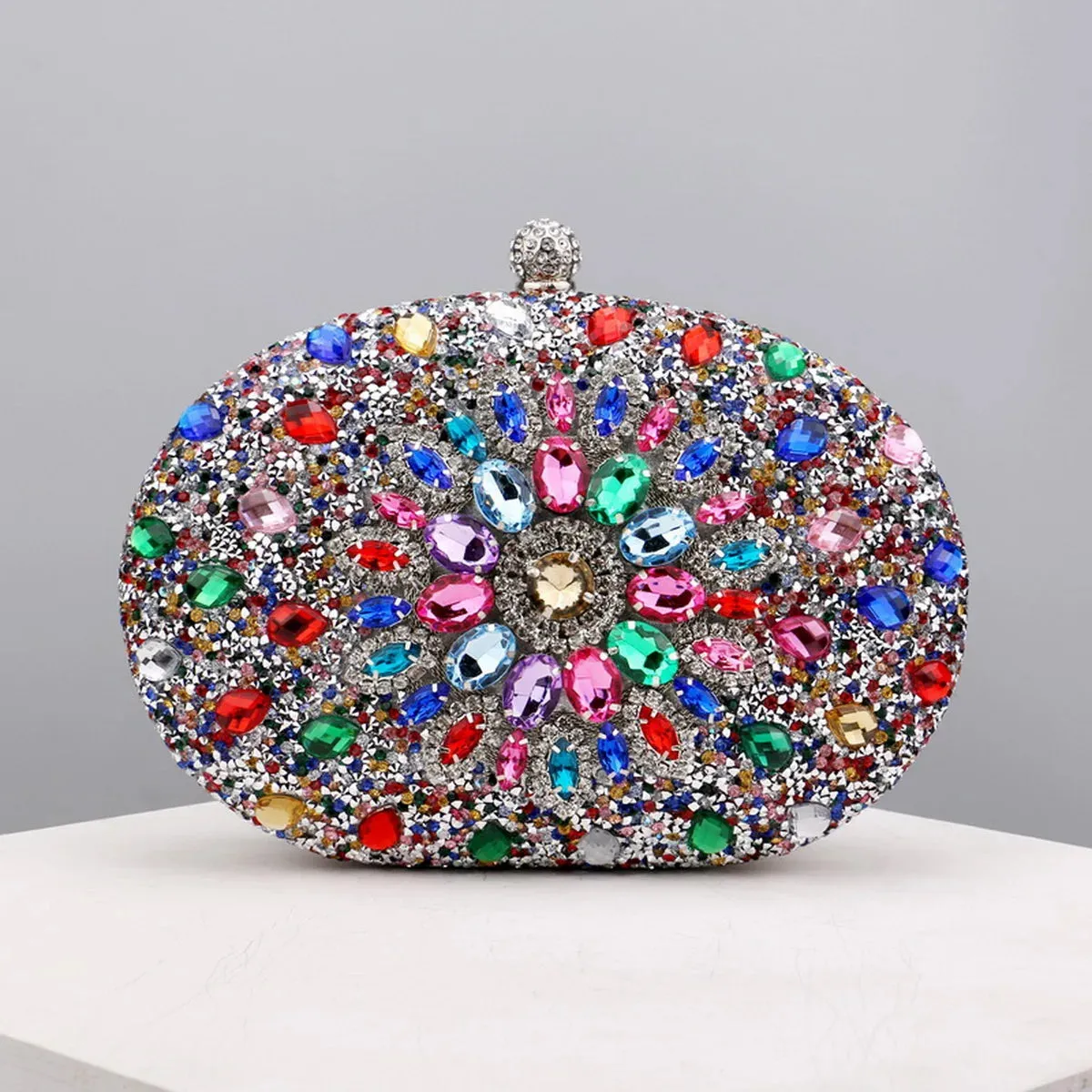 Flower Rhinestones Evening Bags