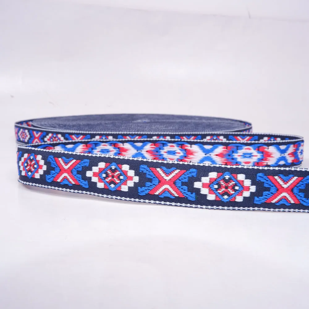 Folk art trim - NATIVE Blue 20mm