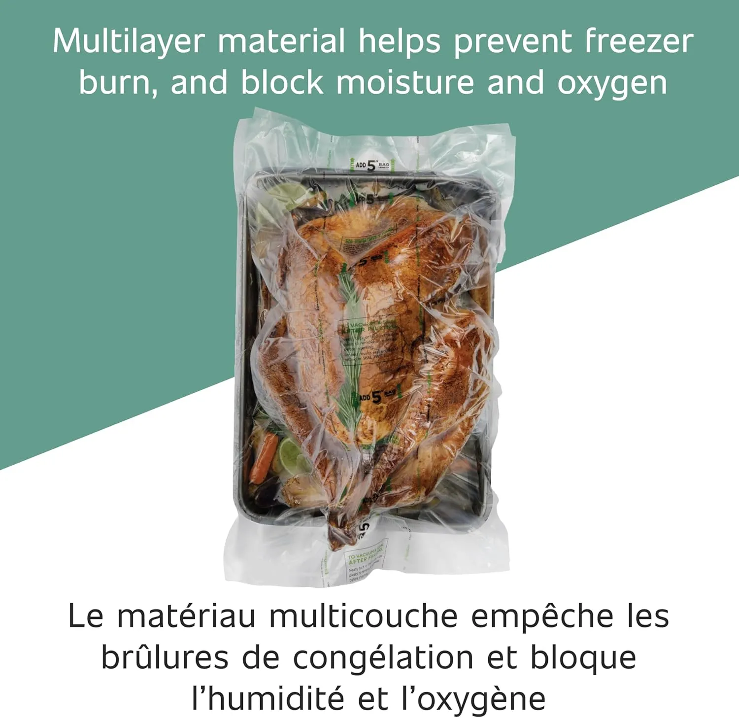 FoodSaver Vacuum Sealer Bags for Extra Large Items
