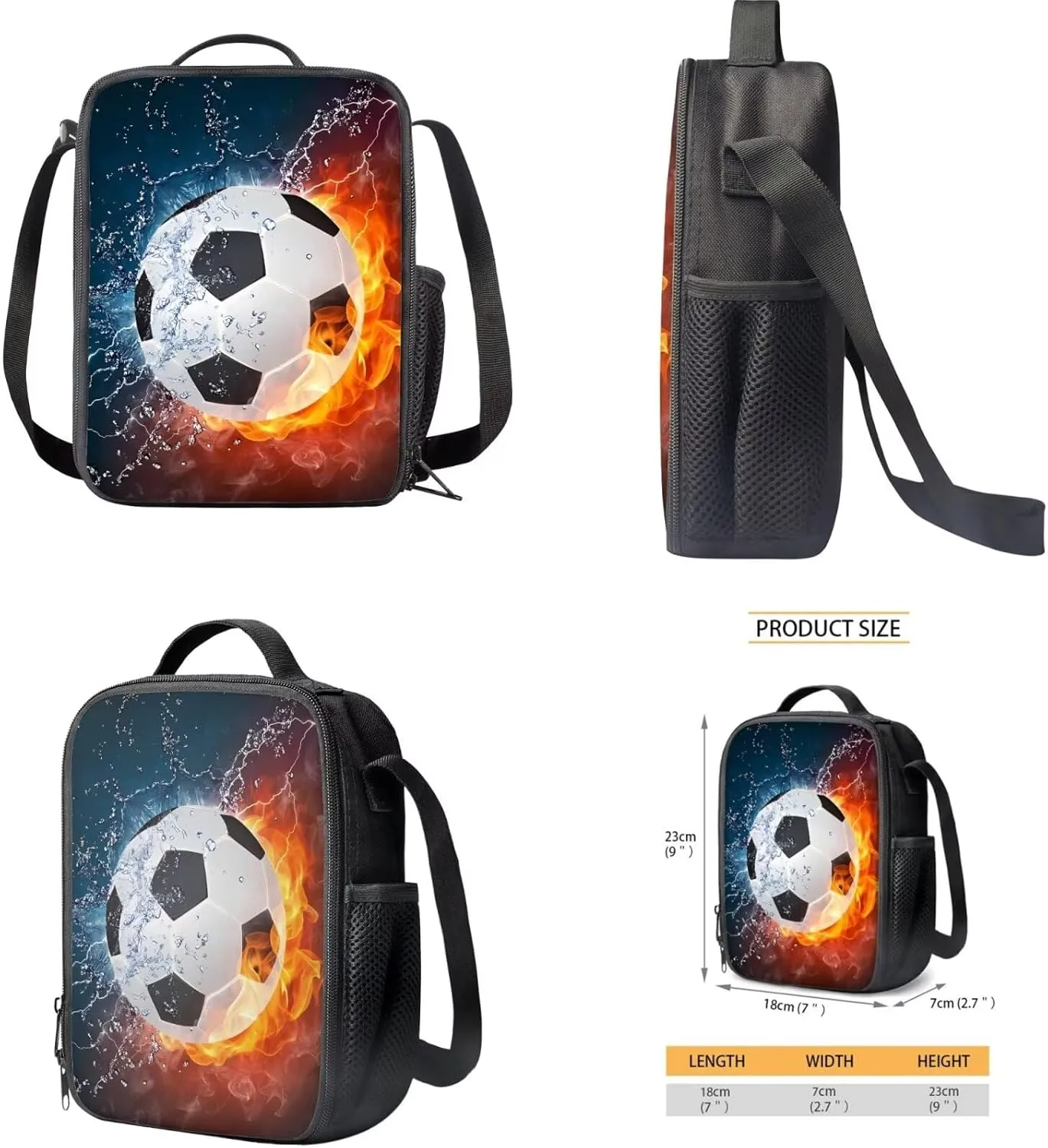 FOR U DESIGNS Fire Basketball Printed Boys School Backpacks Travel Rucksack Book Bag