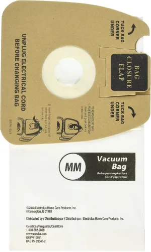Genuine Eureka MM Vacuum Bag 60297A Style -(2 packs of 10 = 20 Bags)