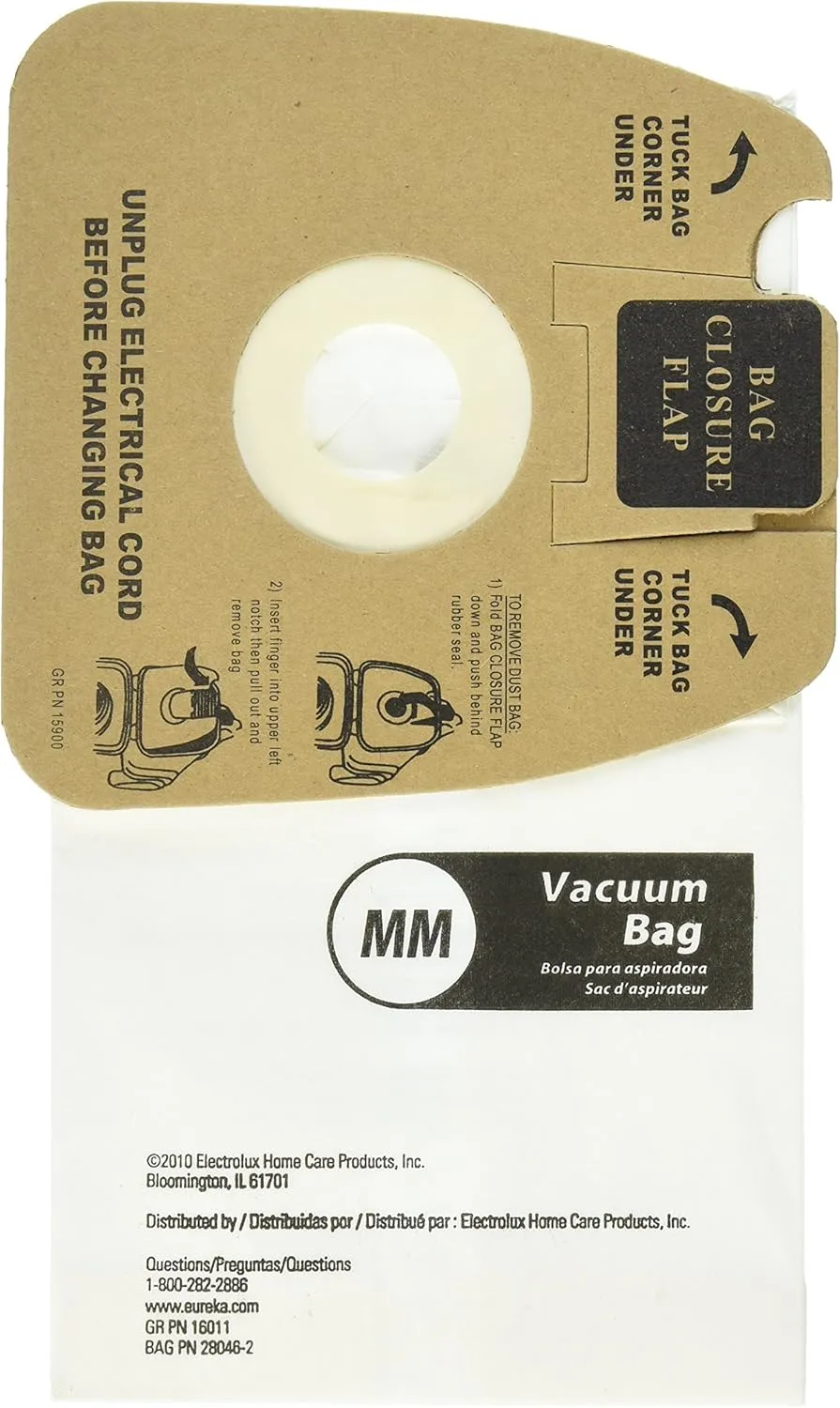 Genuine Eureka MM Vacuum Bag 60297A Style -(2 packs of 10 = 20 Bags)