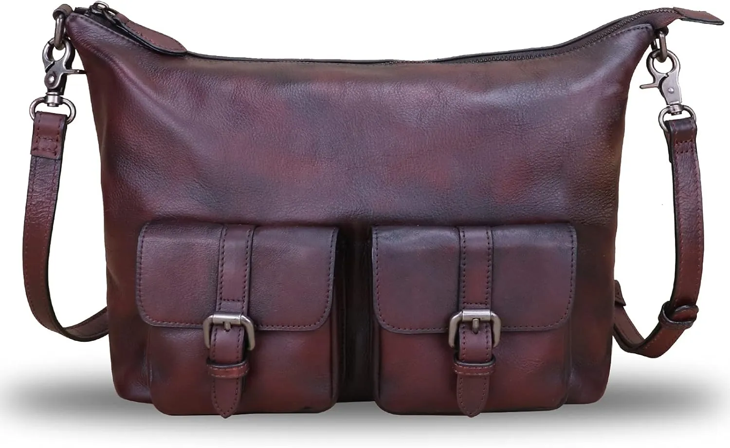 Genuine Leather Handbags for Women Handmade Purses Top Handle Shoulder Bags Vintage Style Real Leather Crossbody Hobo Satchel