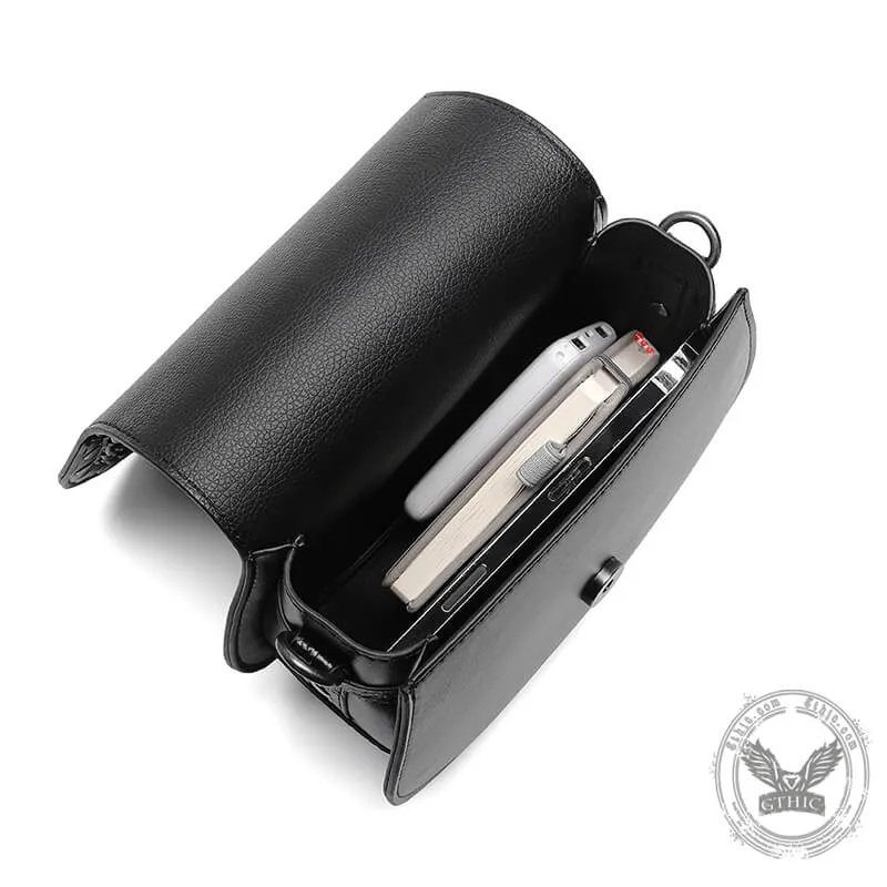 Gothic Bat Eye PU Leather Punk Crossbody Bag