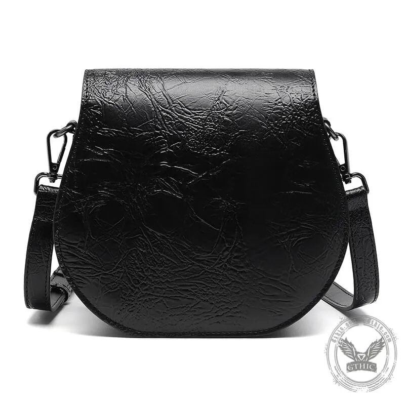 Gothic Bat Eye PU Leather Punk Crossbody Bag