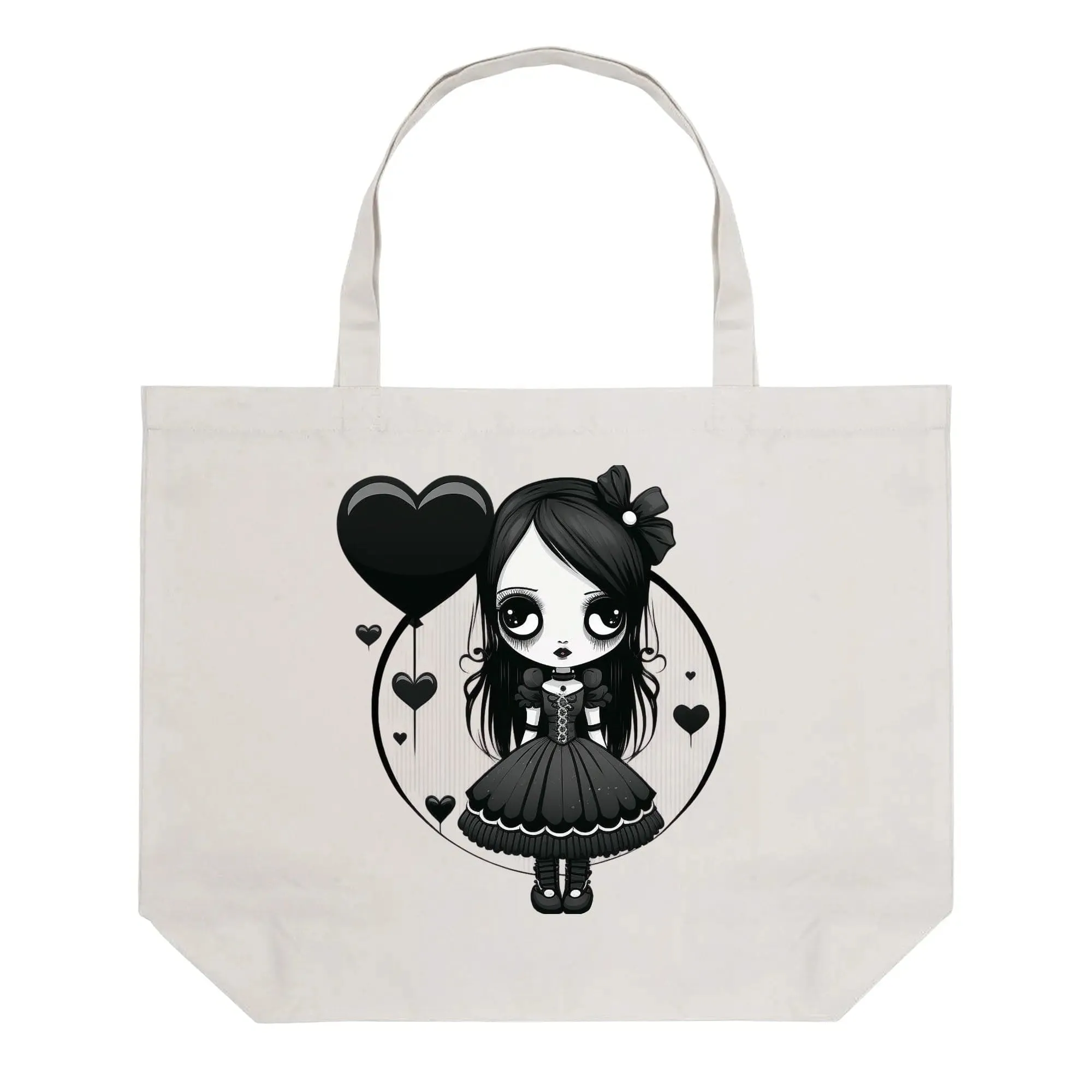 Gothic Girl 100% Cotton Tote Bag
