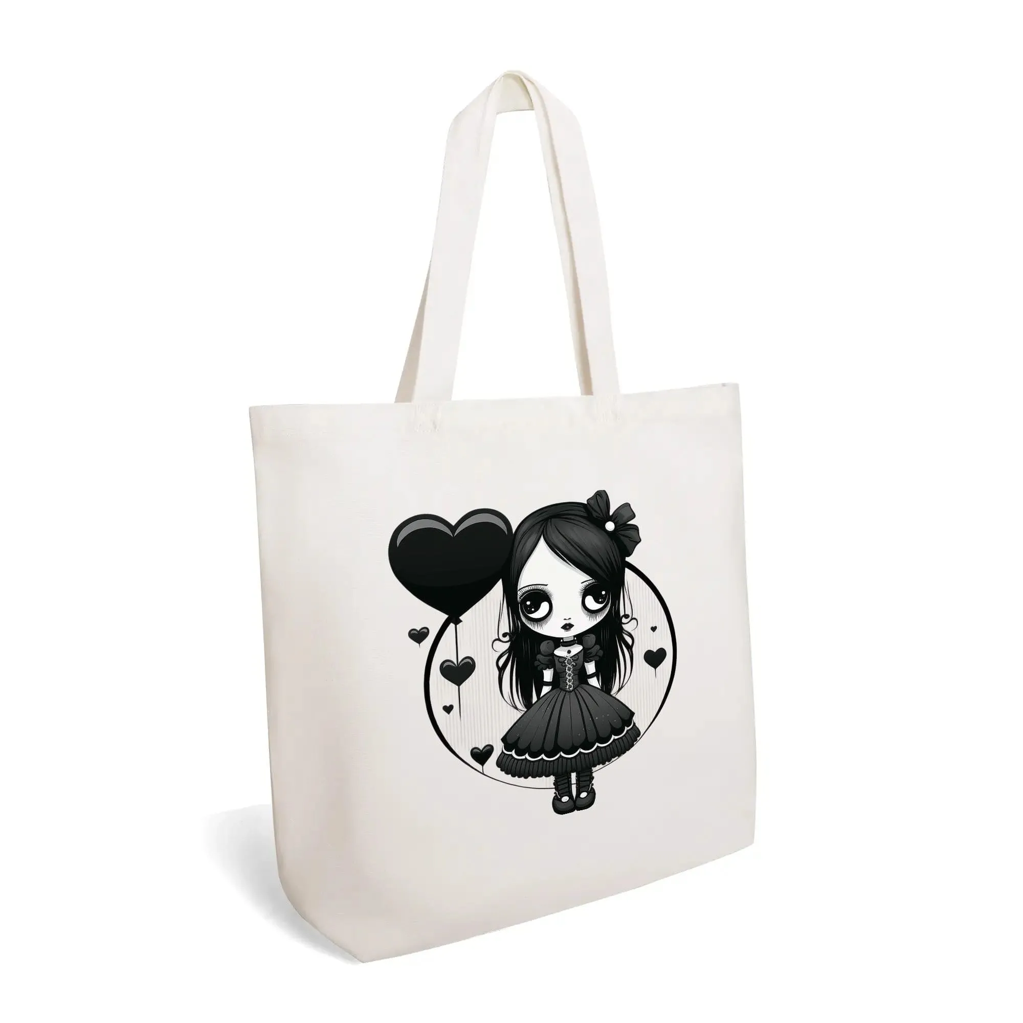Gothic Girl 100% Cotton Tote Bag