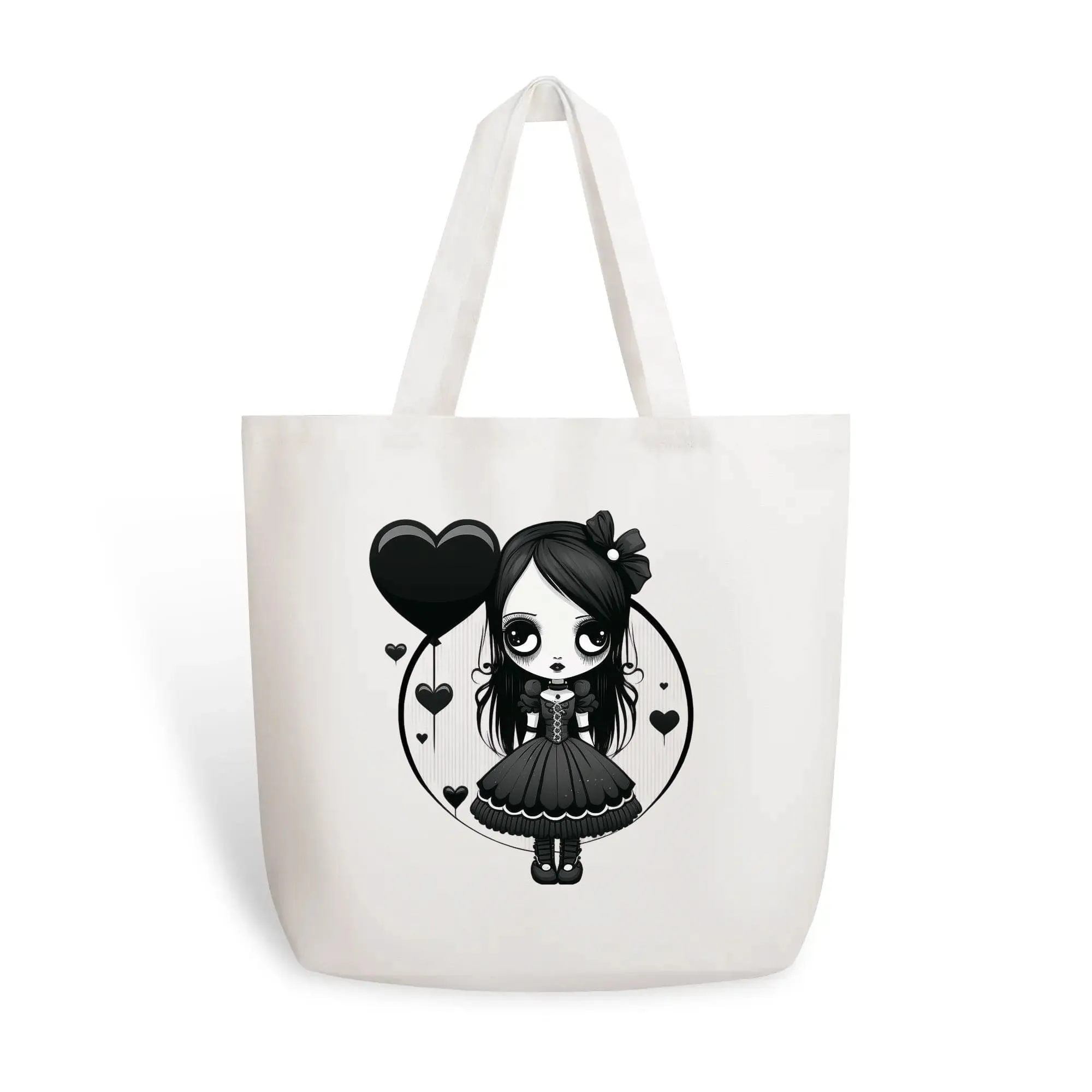 Gothic Girl 100% Cotton Tote Bag