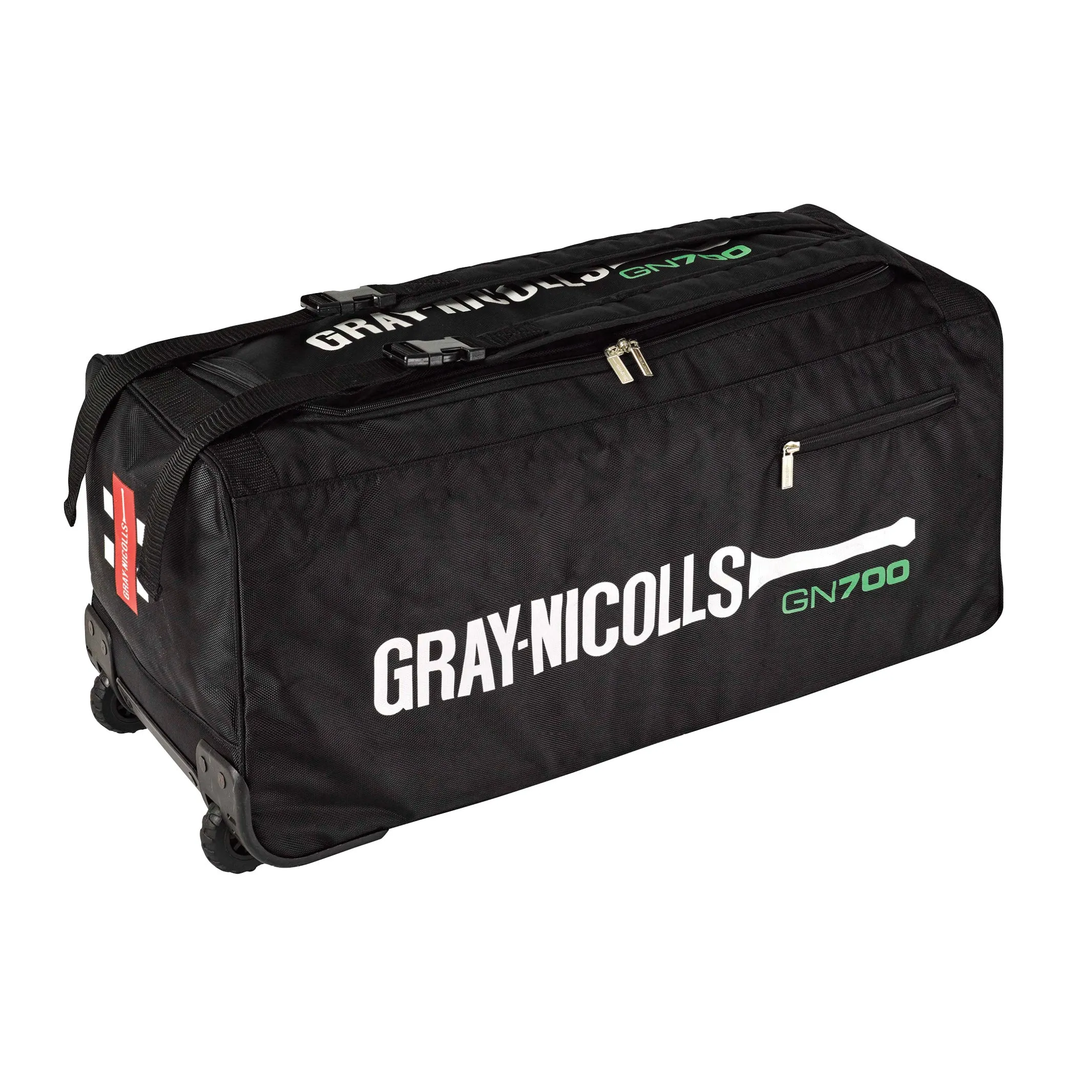 GRAY-NICOLLS 700 CRICKET WHEEL BAG BLACK/GREEN