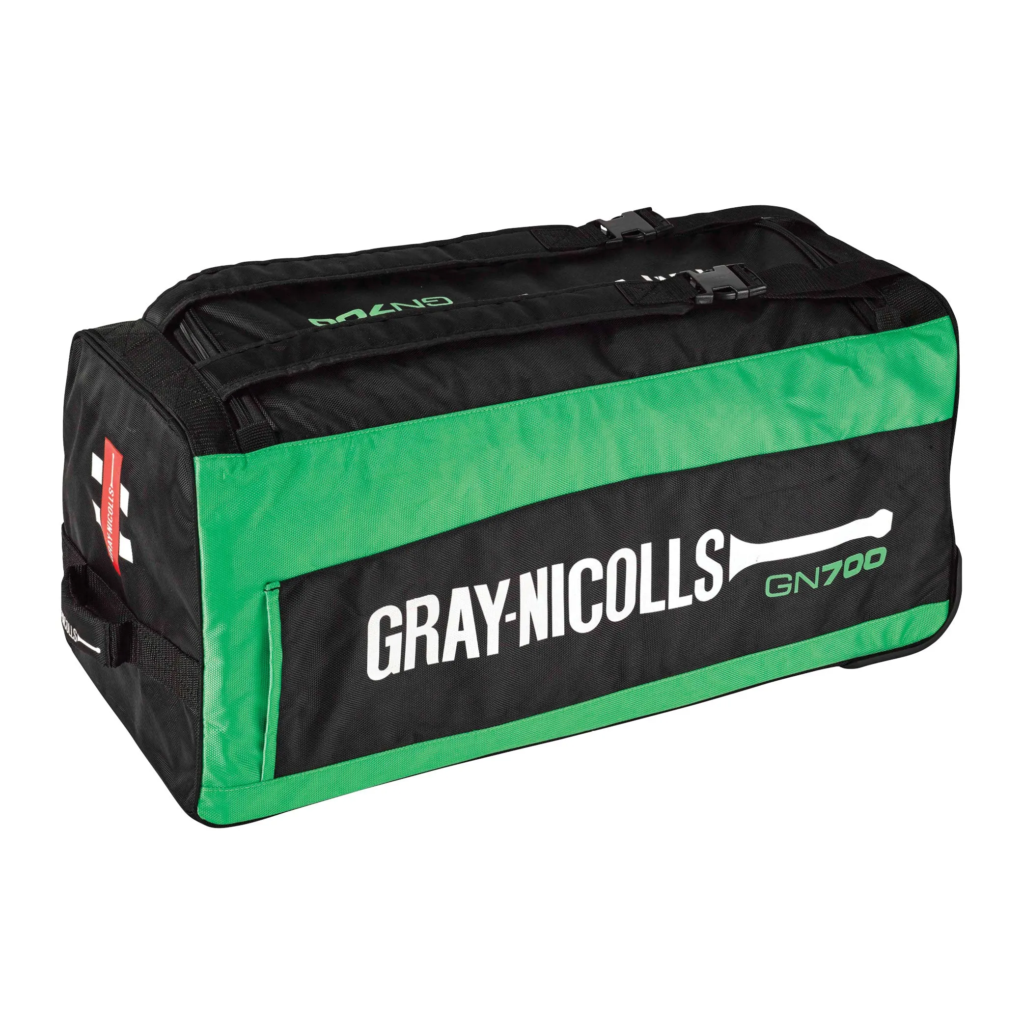 GRAY-NICOLLS 700 CRICKET WHEEL BAG BLACK/GREEN