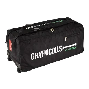 GRAY-NICOLLS 700 CRICKET WHEEL BAG BLACK/GREEN