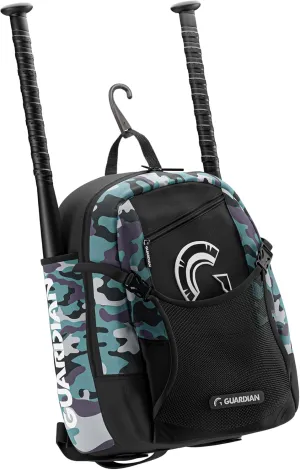 Guardian Baseball Backpack for Youth, Softball Bag for Girls, Durable Bat Bags Baseball Youth Boys and Girls, TBall Bag – Includes Hook to Hang on Fence