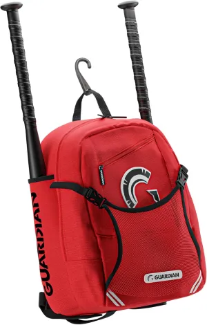 Guardian Baseball Backpack for Youth, Softball Bag for Girls, Durable Bat Bags Baseball Youth Boys and Girls, TBall Bag – Includes Hook to Hang on Fence
