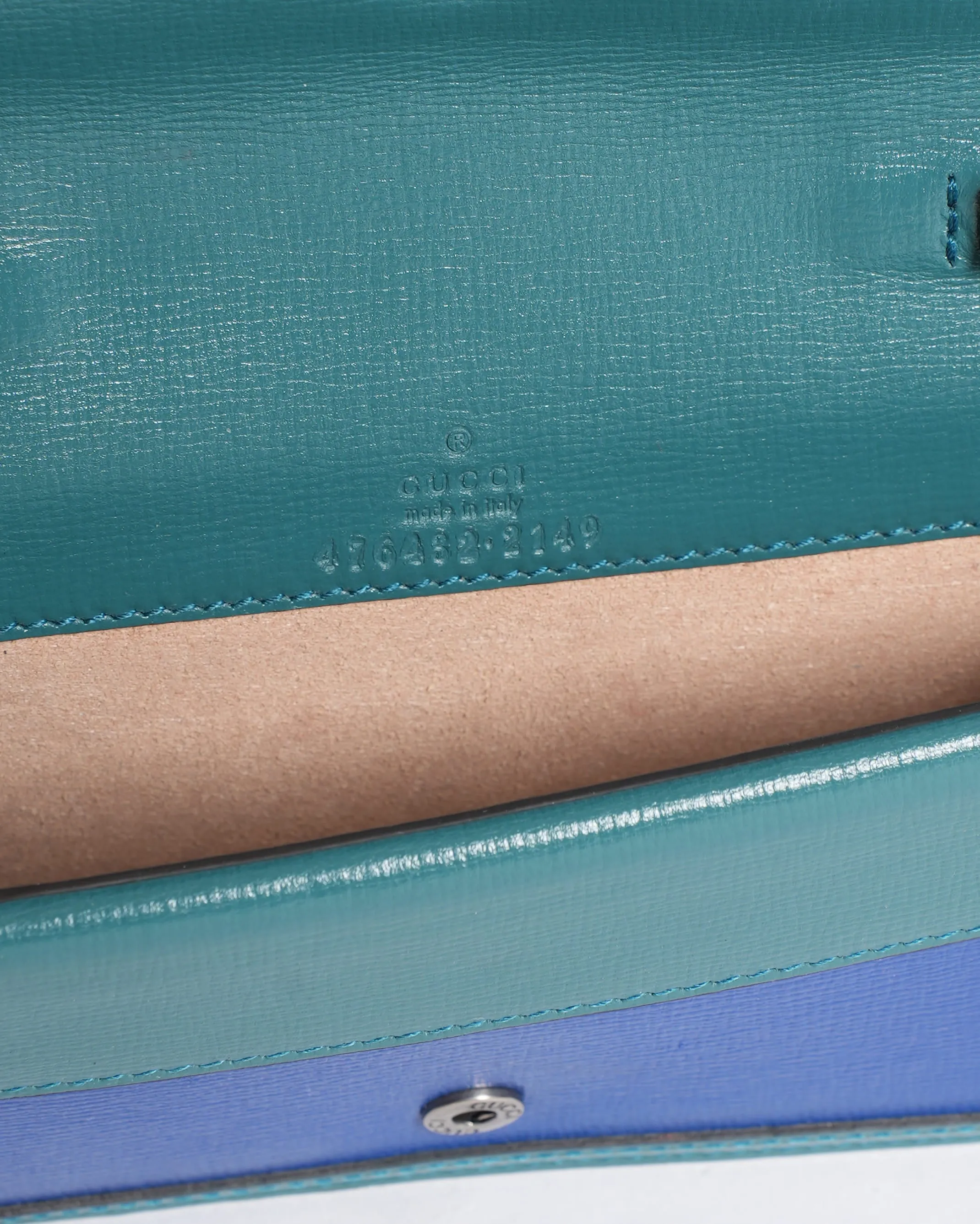 Gucci Limited Edition Dionysus Crossbody Bag in Blue & Green