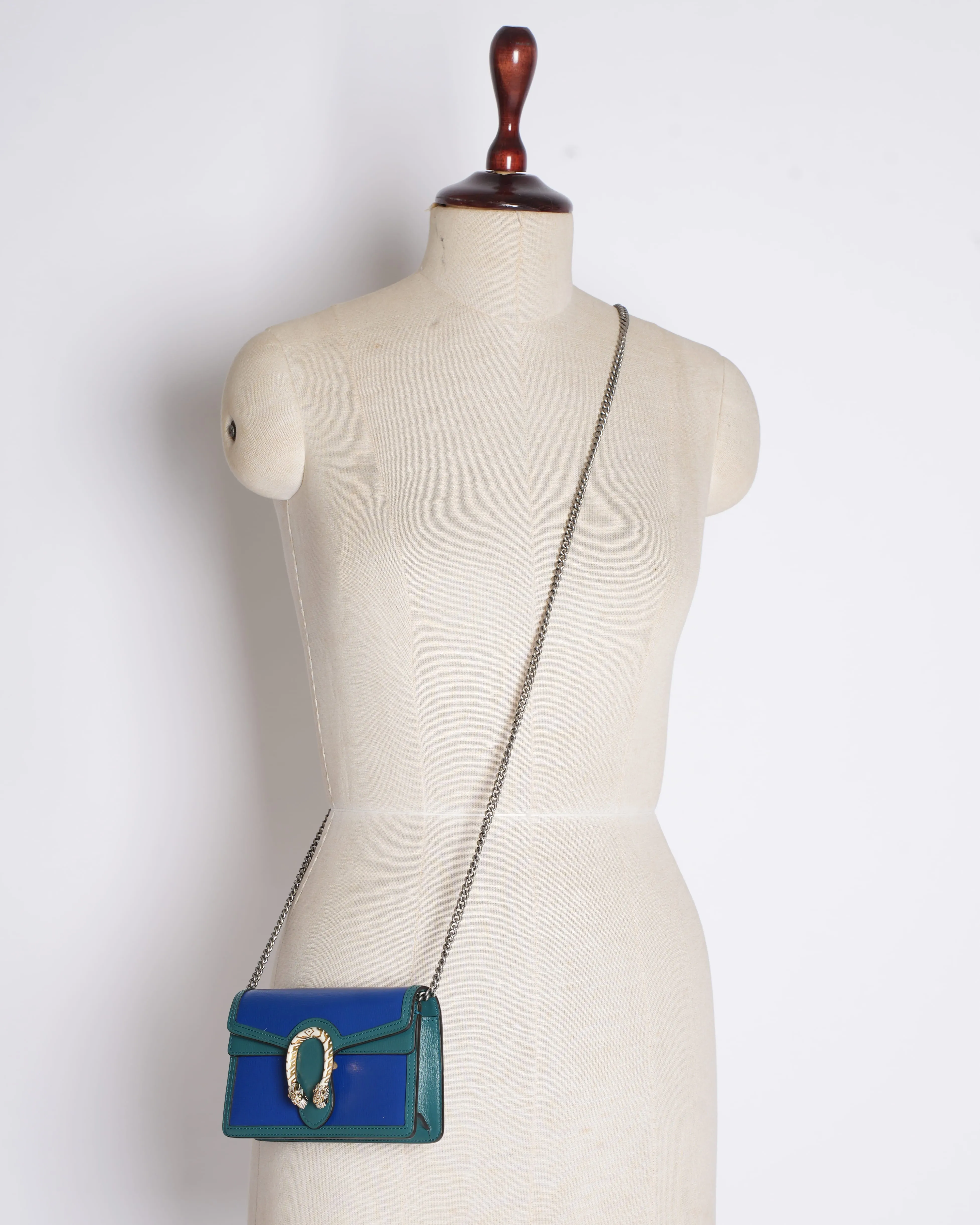 Gucci Limited Edition Dionysus Crossbody Bag in Blue & Green