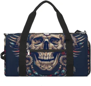 Gym Bag With Egyptian Necklace Printed Duffle Bag Yoga Bag Printed Backpack Duffel Bag Small Gym Bag