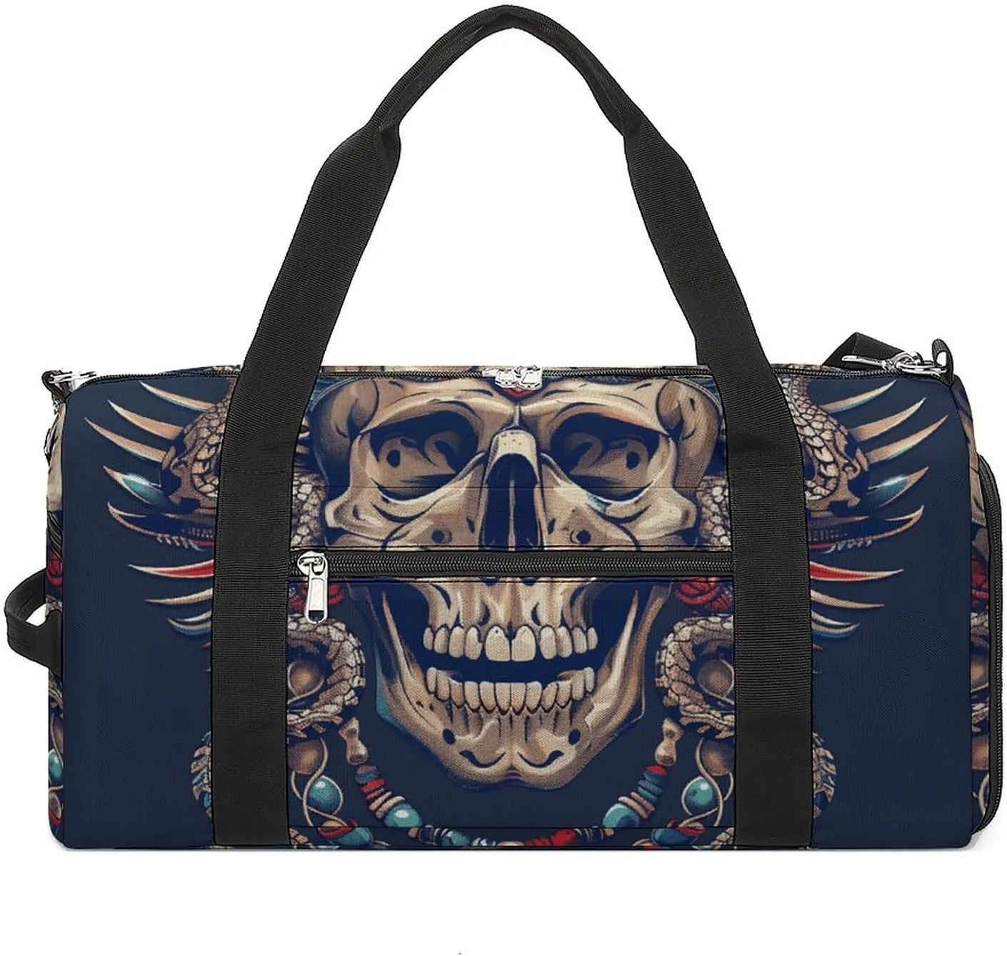Gym Bag With Egyptian Necklace Printed Duffle Bag Yoga Bag Printed Backpack Duffel Bag Small Gym Bag