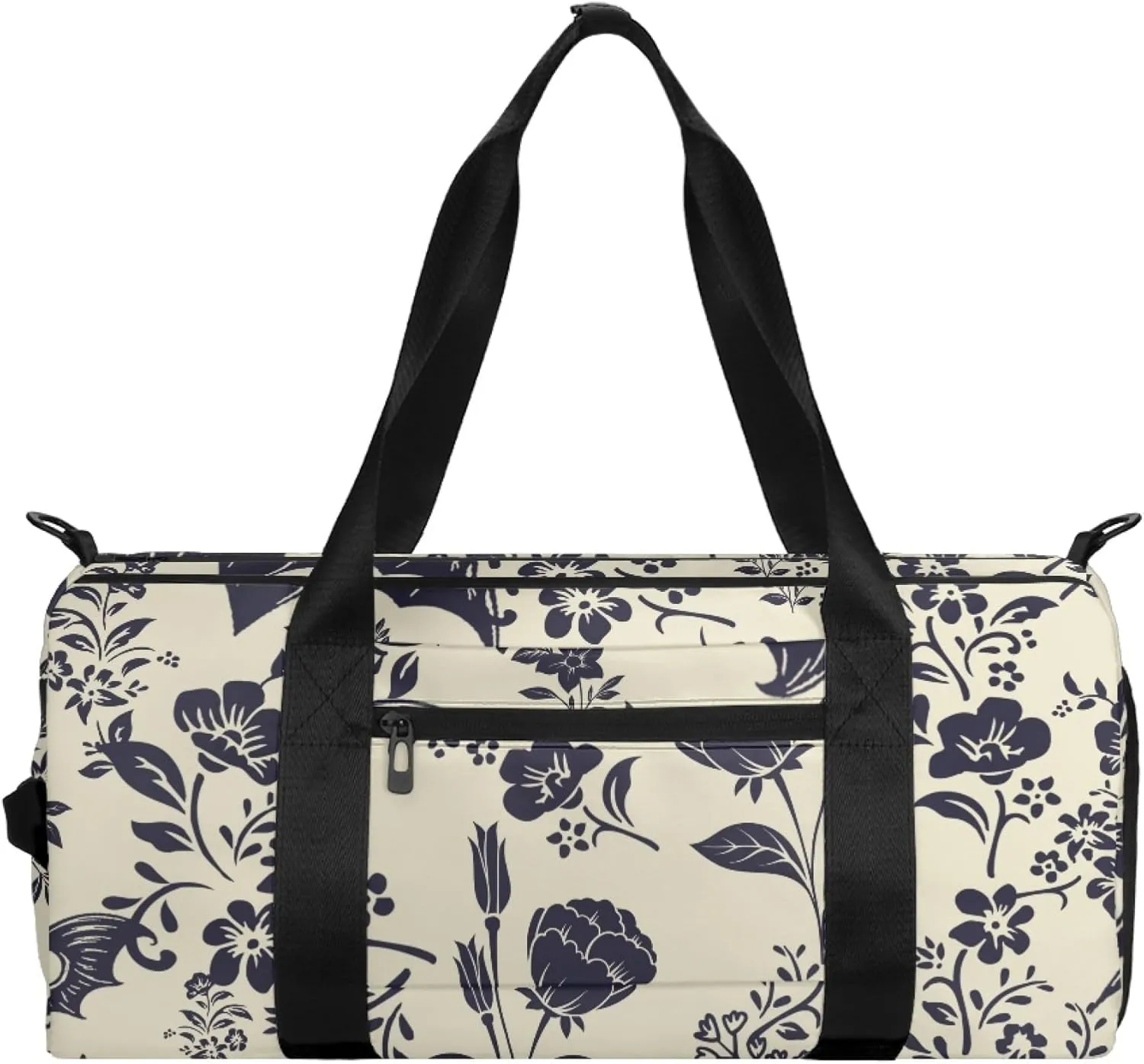 Gym Bag,Lightweight Travel Duffle with Wet Pocket & Shoe Compartment for Men Women Great for Working Out, Travel, and Overnights (Goth Bat)