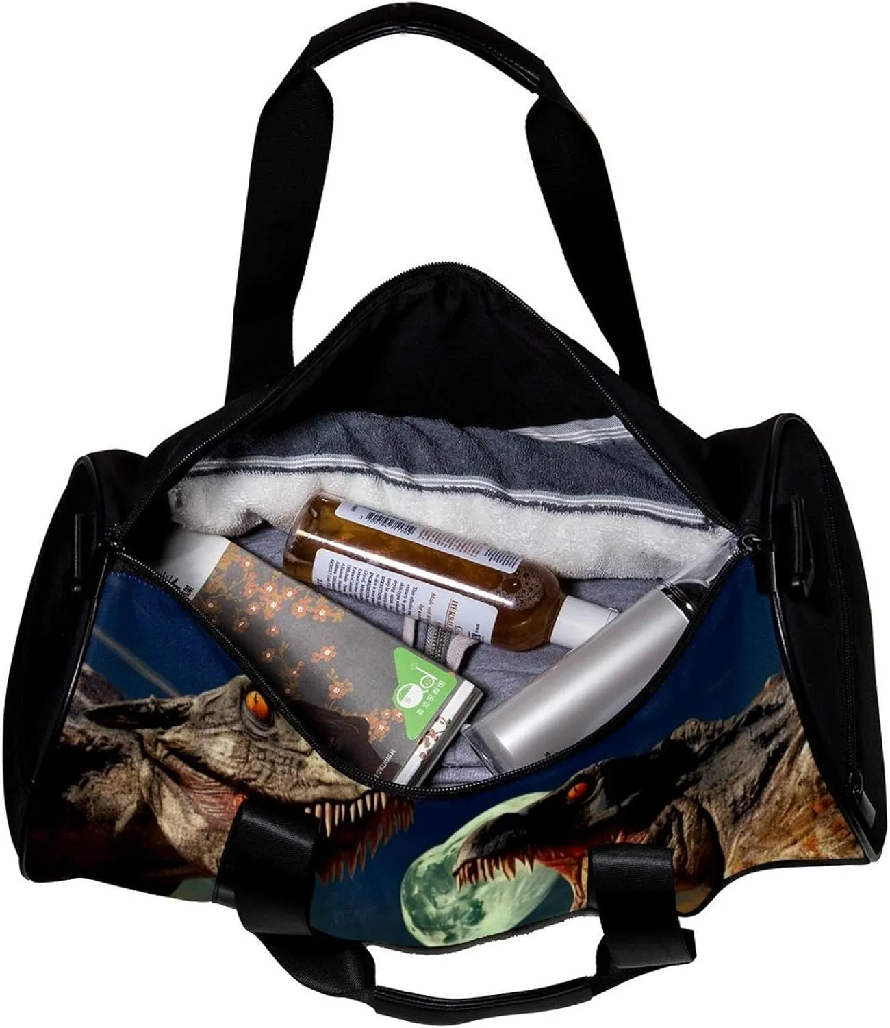 Gym Bags for Women,Duffle Bag for Travel,3D Style Ancient Dinosaur,Gym Bag for Men
