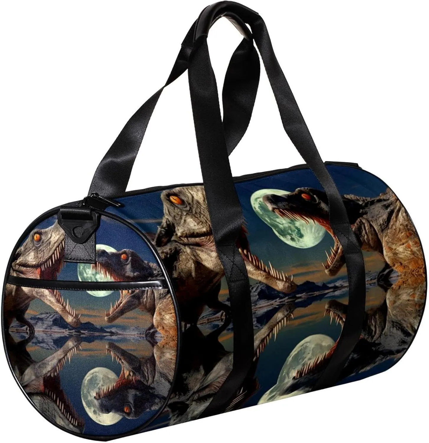 Gym Bags for Women,Duffle Bag for Travel,3D Style Ancient Dinosaur,Gym Bag for Men