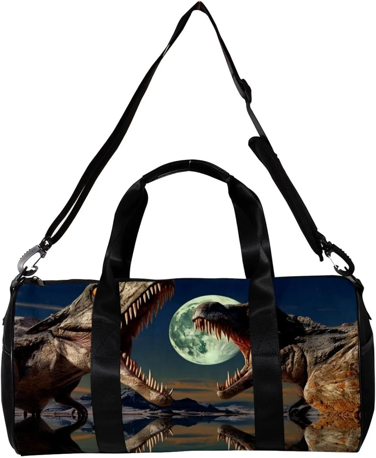 Gym Bags for Women,Duffle Bag for Travel,3D Style Ancient Dinosaur,Gym Bag for Men