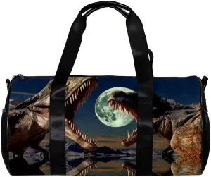 Gym Bags for Women,Duffle Bag for Travel,3D Style Ancient Dinosaur,Gym Bag for Men
