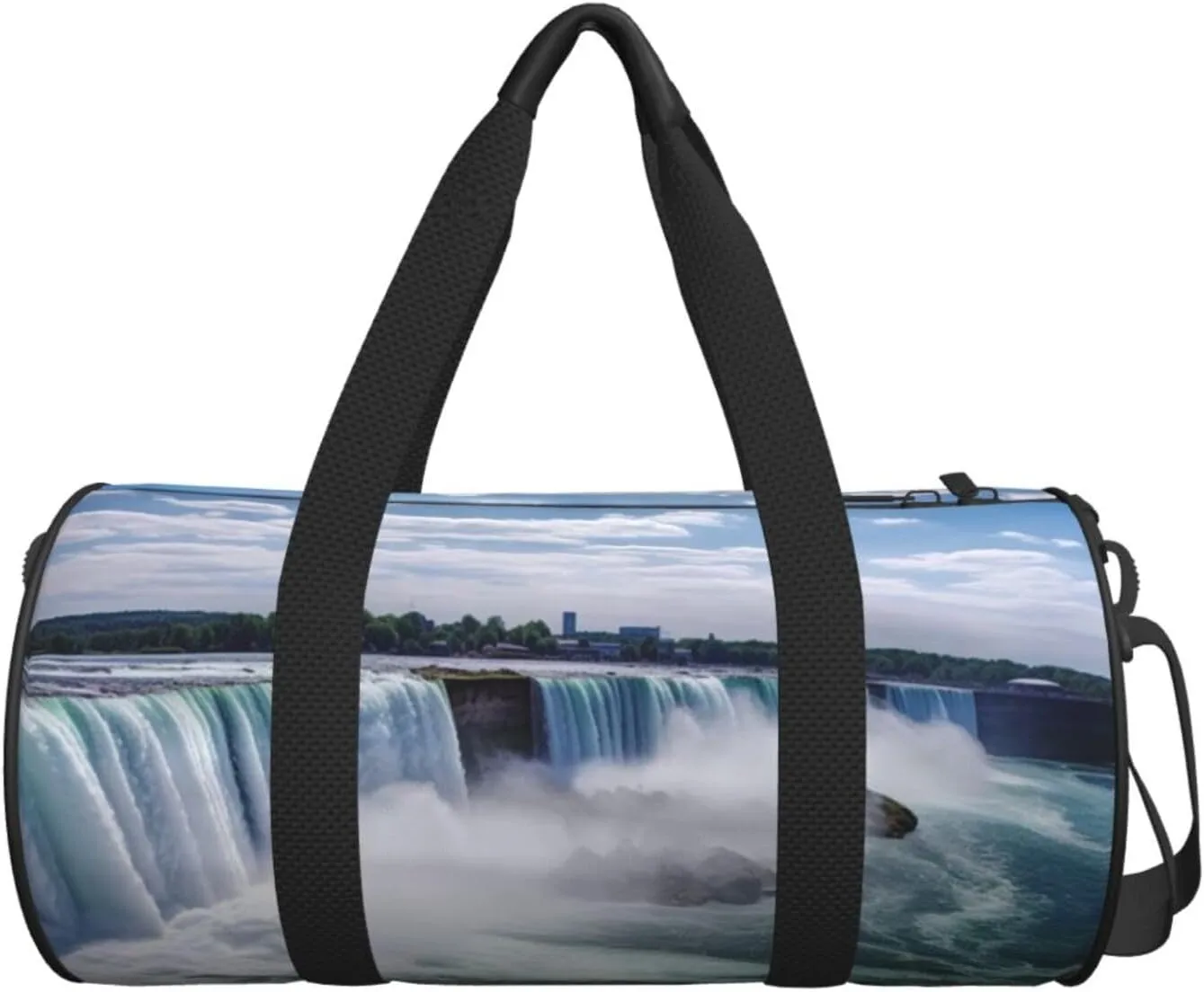 Gym Bags Small Niagara Falls Duffel Bag Overnight Bag with Shoe Compartment Carryon Bag for Men Women